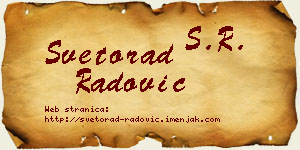 Svetorad Radović vizit kartica
